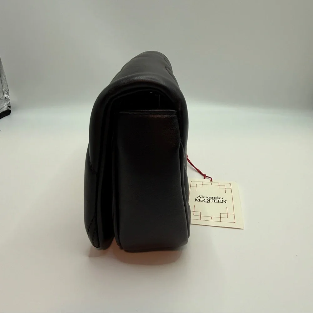 NWT Alexander McQueen Black Mini Bag with Gold Chain - Picture 9 of 9